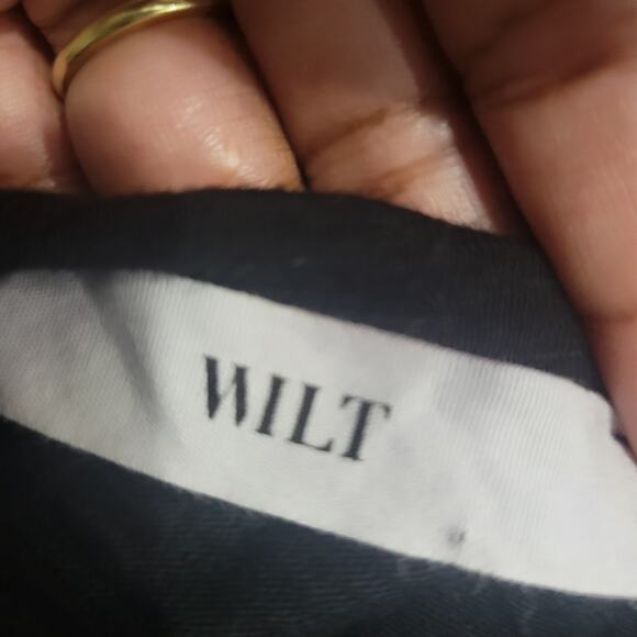 Wilt Black Slant Hem Tank Top Black Sleeveless Tee Angled Jersey Asymmetric XS - Picture 14 of 16